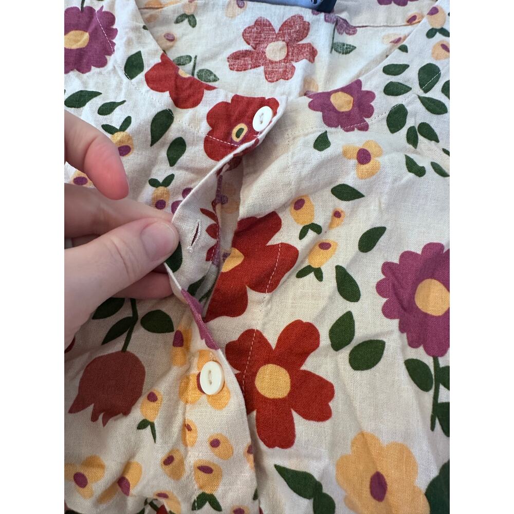 ModCloth x Princess Highway Floral Tie-Front Blouse UK 18 US 14 cottagecore - Picture 5 of 8